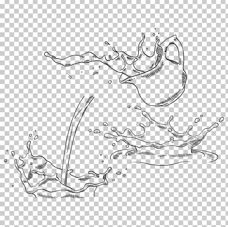 Splash Sketch PNG, Clipart, Artwork, Auto Part, Black And White, Body Jewelry, Branch Free PNG Download