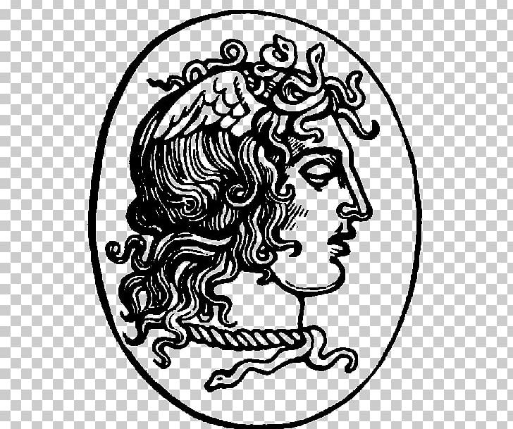 Medusa Greek Mythology PNG, Clipart, Art, Artwork, Black, Black And White, Circle Free PNG Download
