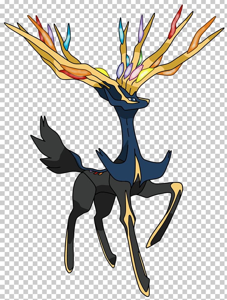 Pokémon X And Y Pokémon Duel Xerneas And Yveltal PNG, Clipart, Antler, Art, Artwork, Branch, Fictional Character Free PNG Download