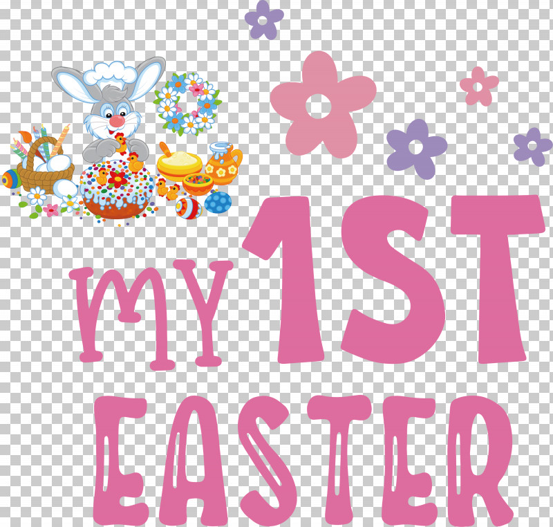 My 1st Easter Easter Bunny Easter Day PNG, Clipart, Easter Bunny, Easter Day, Geometry, Line, Logo Free PNG Download