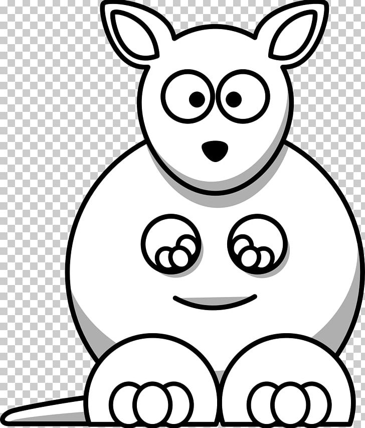 Kangaroo Black And White Drawing PNG, Clipart, Animal, Black And White, Boxing Kangaroo, Cartoon, Child Free PNG Download
