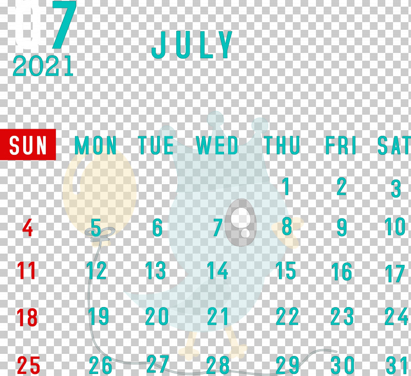 July 2021 Calendar July Calendar 2021 Calendar PNG, Clipart, 2021 Calendar, Aqua M, Calendar System, Diagram, July Calendar Free PNG Download