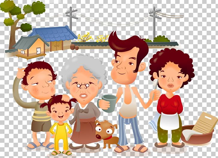 Family Cartoon Illustration PNG, Clipart, Boy, Child, Conversation, Family, Family Reunion Free PNG Download