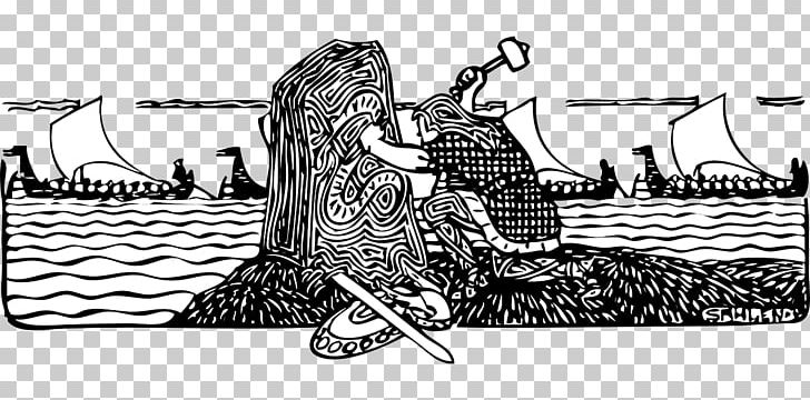Viking Age Norsemen PNG, Clipart, Artwork, Black And White, Cartoon, Com, Drawing Free PNG Download