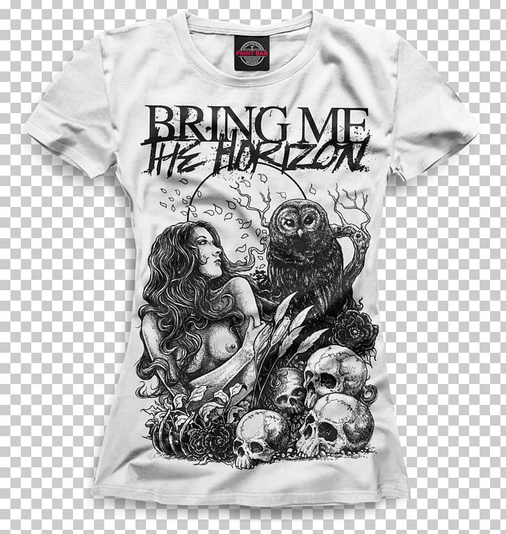 T-shirt Clothing Շապիկ Sports Bring Me The Horizon PNG, Clipart, Asking Alexandria, Black, Black And White, Blouse, Brand Free PNG Download