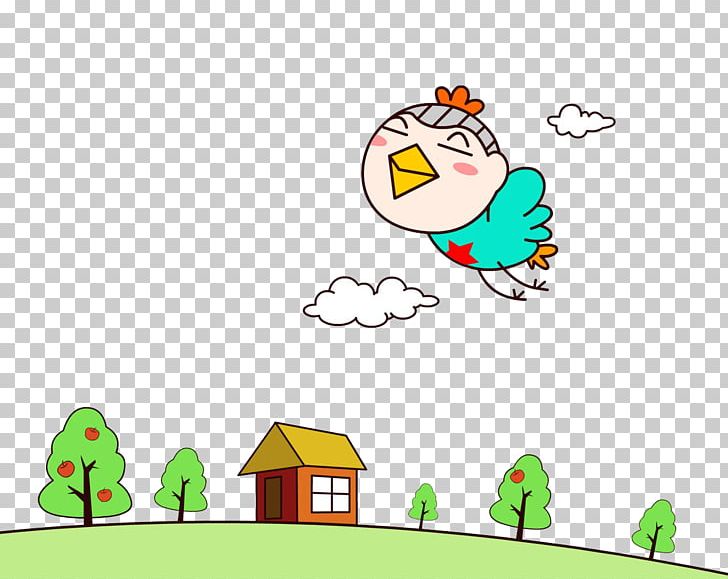 Bird Cartoon PNG, Clipart, Apple, Apple Tree, Area, Art, Beak Free PNG Download
