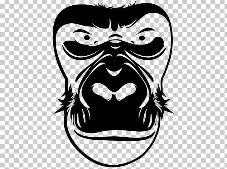 Western Gorilla Chimpanzee Orangutan Gorilla Grodd PNG, Clipart, Animals, Art, Black And White, Bosh, Cartoon Free PNG Download