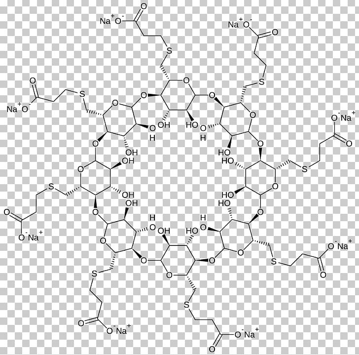 Sugammadex Rocuronium Neuromuscular-blocking Drug Selective Relaxant Binding Agents Anesthesia PNG, Clipart, Anesthesia, Angle, Area, Atracurium Besilate, Black And White Free PNG Download