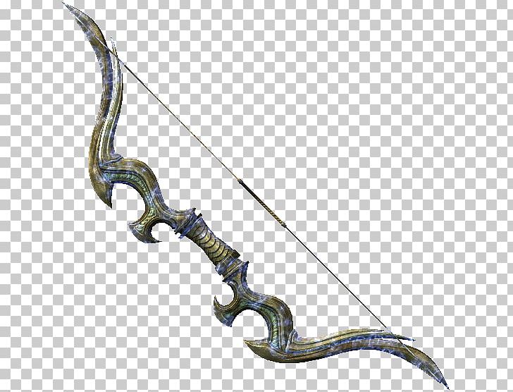 The Elder Scrolls V: Skyrim – Dragonborn Bow And Arrow Weapon PNG, Clipart, Archery, Arrow, Bow, Bow And Arrow, Cold Weapon Free PNG Download