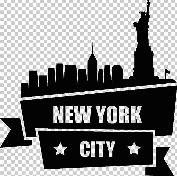 New York City Skyline PNG, Clipart, Art, Black And White, Brand, Etiquette, Flags Of New York City Free PNG Download