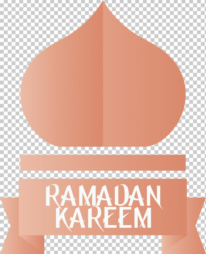 Ramadan Mubarak Ramadan Kareem PNG, Clipart, Label, Logo, Orange, Peach, Pink Free PNG Download