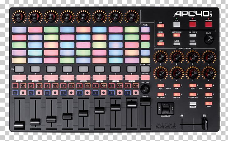 Akai Ableton Live MIDI Controllers Musical Instruments Computer Software PNG, Clipart, Ableton, Audio Equipment, Controller, Digital Audio Workstation, Disc Jockey Free PNG Download