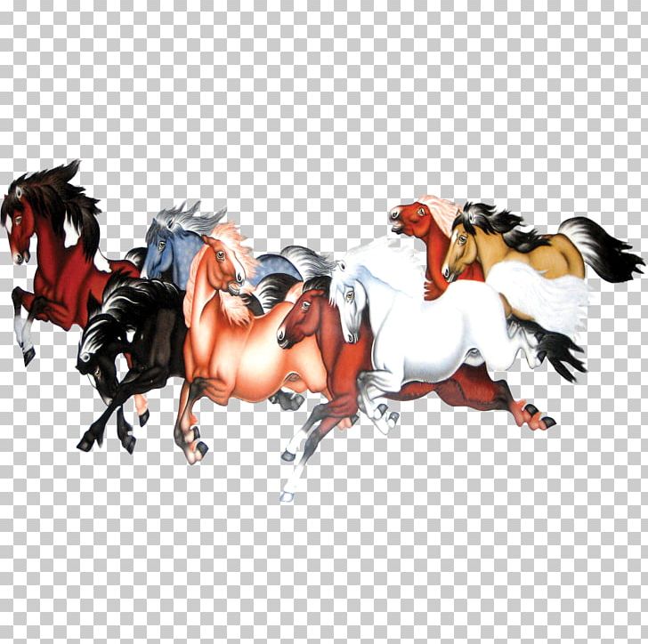 Mustang Paper Painting PNG, Clipart, Animals, Black, Gallop, Hor, Horse Free PNG Download