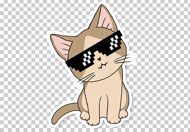 Kitten Whiskers Cat Sticker Telegram PNG, Clipart, Animals, Carnivoran, Cartoon, Cat Like Mammal, Dog Like Mammal Free PNG Download