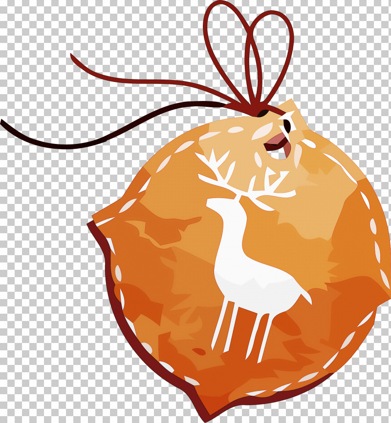 Christmas Tag Christmas Ornament PNG, Clipart, Christmas Ornament, Christmas Tag, Fawn, Holiday Ornament, Orange Free PNG Download