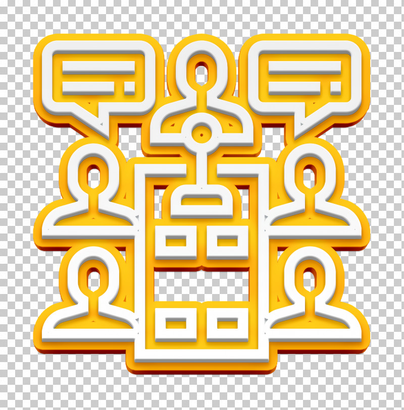 Conference Icon Interview Icon Group Icon PNG, Clipart, Conference Icon, Group Icon, Interview Icon, Line, Yellow Free PNG Download