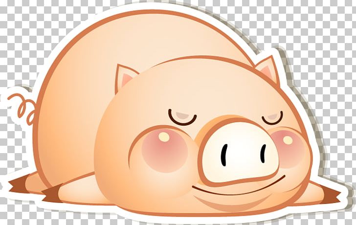 Domestic Pig Cartoon PNG, Clipart, Animals, Cheek, Drawing, Ear, Encapsulated Postscript Free PNG Download