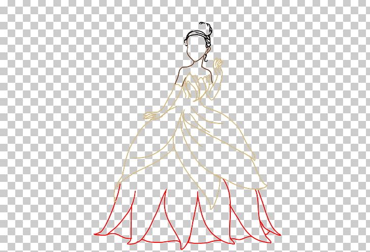 Gown Woman Line Art PNG, Clipart, Art, Artwork, Black And White, Character, Clothing Free PNG Download