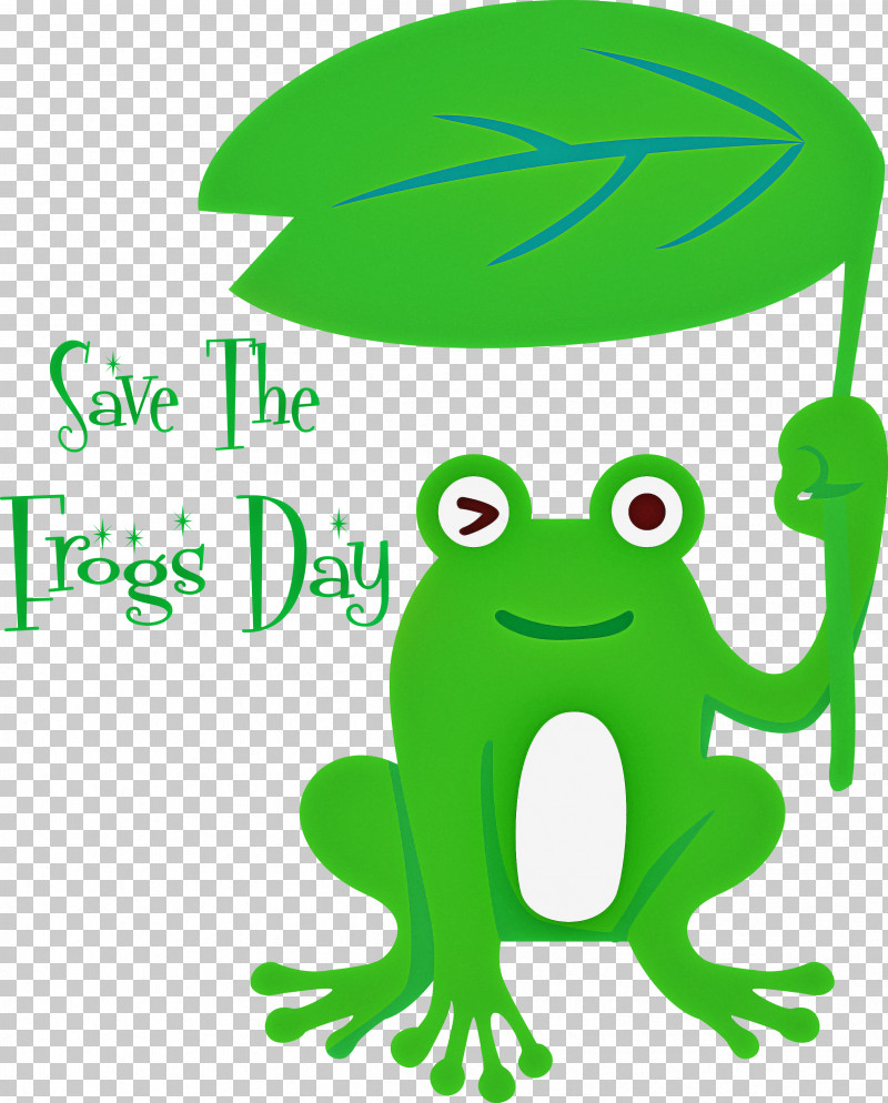 Save The Frogs Day World Frog Day PNG, Clipart, Animal Figurine, Cartoon, Frogs, Green, Leaf Free PNG Download