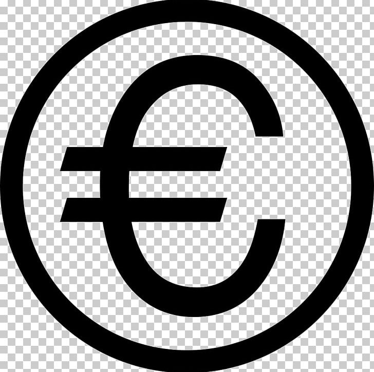 Euro Sign Computer Icons Currency Symbol PNG, Clipart, Area, Bank, Black And White, Brand, Circle Free PNG Download