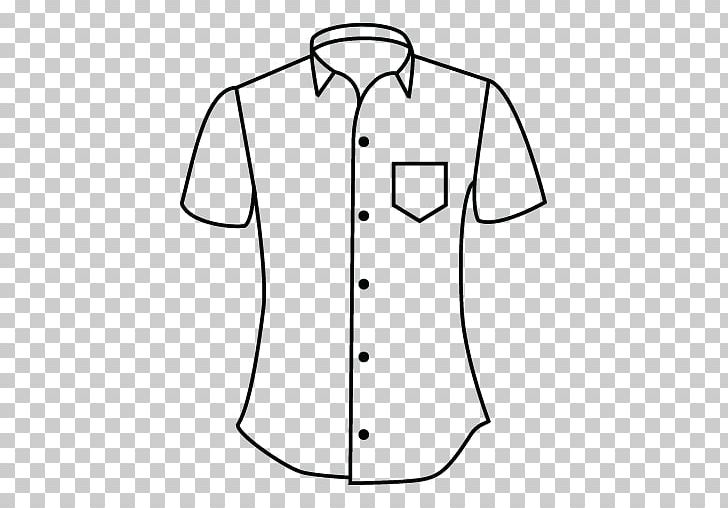 T-shirt Collar Pocket Dress Shirt PNG, Clipart, Angle, Area, Black, Black And White, Blouse Free PNG Download