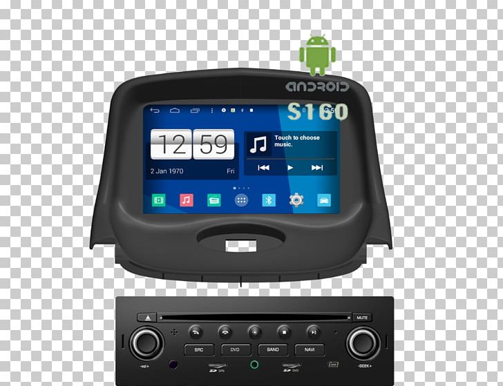 Peugeot 206 GPS Navigation Systems Car Peugeot 207 PNG, Clipart, Android, Car, Divx, Electronics, Gps Navigation Systems Free PNG Download