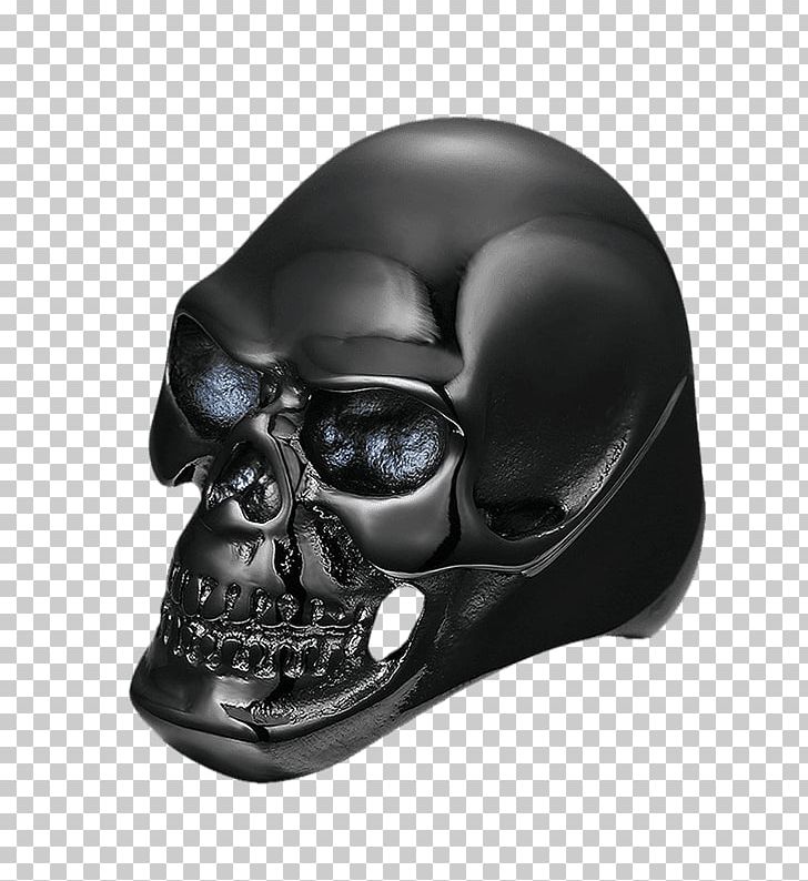 Titanium Ring Skull Stainless Steel PNG, Clipart, Bicycle Helmet, Bone, Gold, Headgear, Helmet Free PNG Download