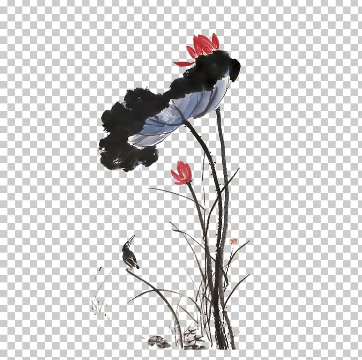 Ink Wash Painting Bird-and-flower Painting PNG, Clipart, Bir, Birdandflower Painting, Chinese, Chinese Painting, Chinese Style Free PNG Download