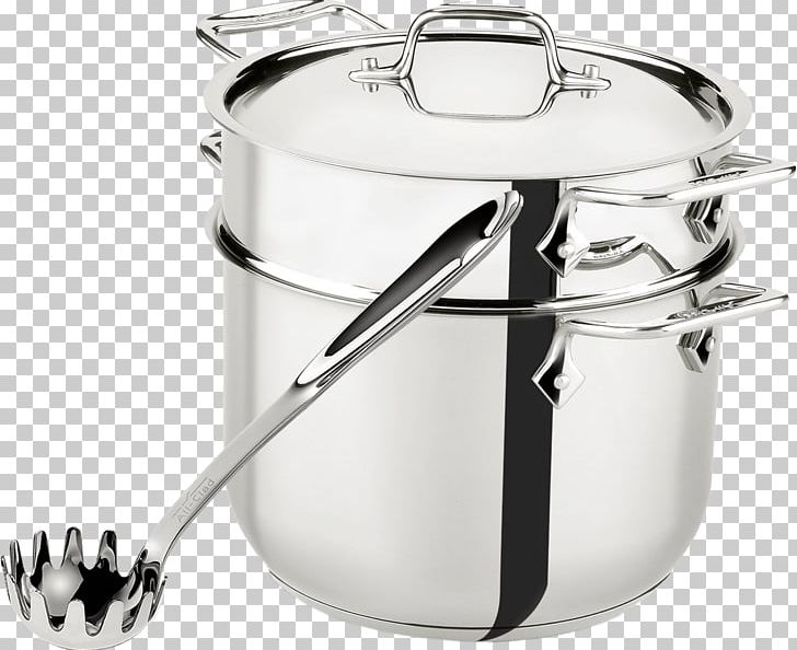 Pasta All-Clad Stainless Steel Olla Cookware PNG, Clipart, Allclad, Angel Hair Pasta, Brushed Metal, Colander, Cooking Ranges Free PNG Download