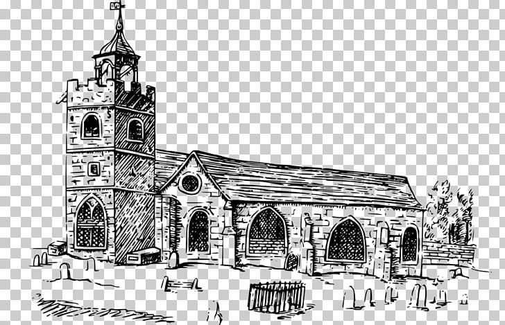 Church Black And White PNG, Clipart, Abbey, Almshouse, Arch, Artwork, Black And White Free PNG Download