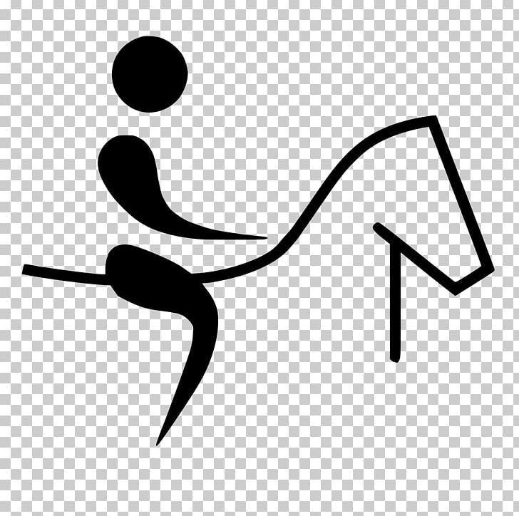 Horse Equestrian Pictogram Summer Olympic Games PNG, Clipart, Angle, Animals, Area, Black And White, Brand Free PNG Download