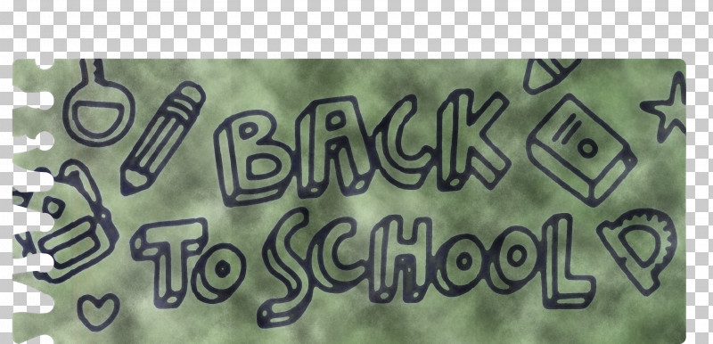 Back To School PNG, Clipart, Back To School, Calligraphy, Green, M, Meter Free PNG Download