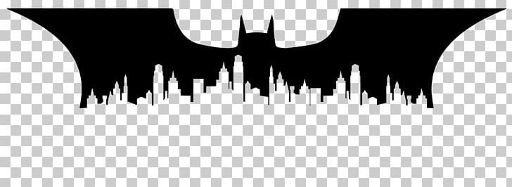 Batman Joker Silhouette Gotham City Skyline PNG, Clipart, Batman, Batman Gotham By Gaslight, Black, Black And White, Brand Free PNG Download