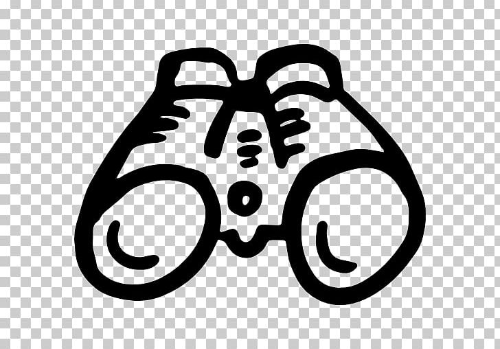 Binoculars Telescope Computer Icons PNG, Clipart, Area, Binoculars, Black And White, Circle, Computer Icons Free PNG Download