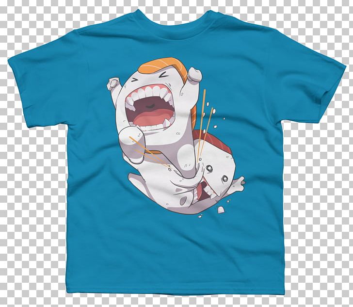 T-shirt Sushi Design By Humans Salmon Sleeve PNG, Clipart, Active Shirt, Blue, Bluza, Boy, Clothing Free PNG Download