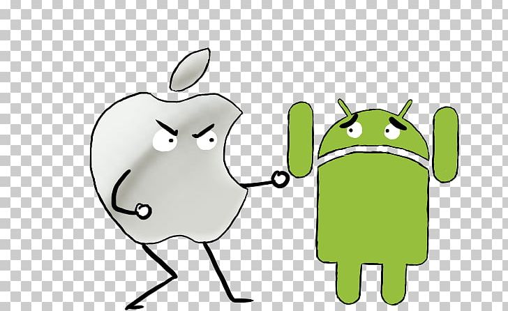 Droid And Apple IPhone Android PNG, Clipart, Amphibian, Android, Android Vs Apple, Apple, Area Free PNG Download