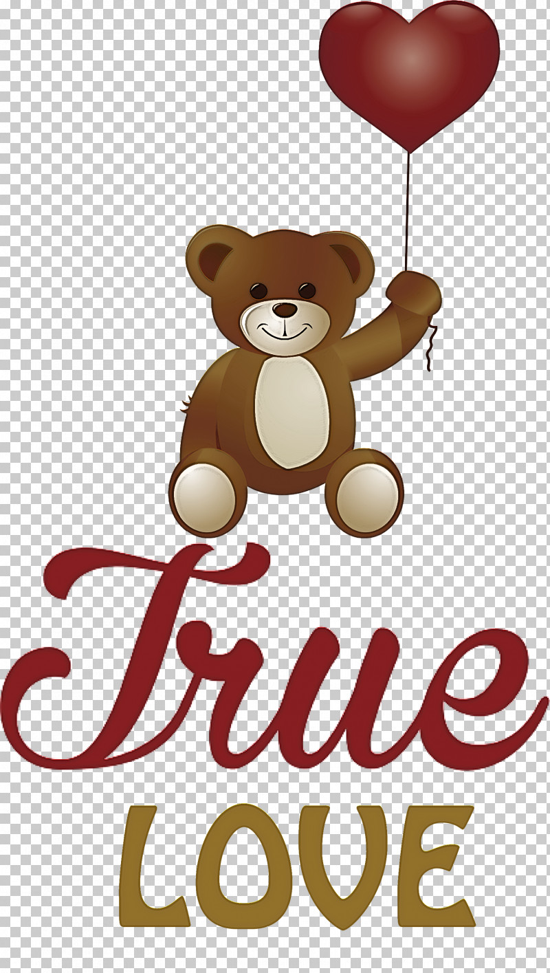 True Love Valentines Day PNG, Clipart, Bears, Biology, Cartoon, Logo, M Free PNG Download