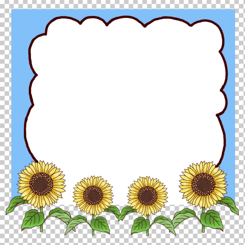 Flower Frame School Frame Kindergarten Frame PNG, Clipart, Common Sunflower, Cut Flowers, Floral Design, Flower, Flower Frame Free PNG Download