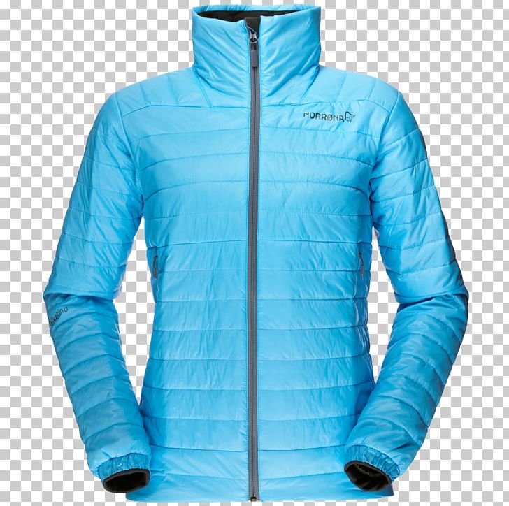 Hoodie PrimaLoft Jacket Norrøna Sport AS Clothing PNG, Clipart, Aqua, Blue, Clothing, Coat, Cobalt Blue Free PNG Download