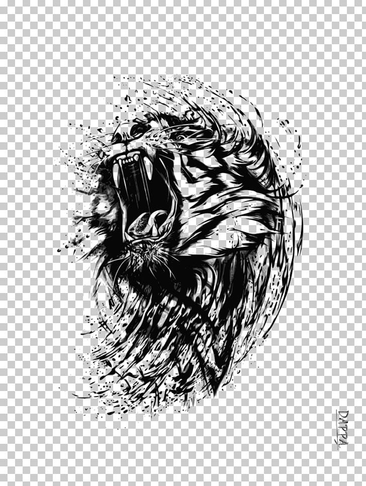 Tiger Cat Roar Drawing PNG, Clipart, Abstract, Animal, Animals, Art, Big Cat Free PNG Download