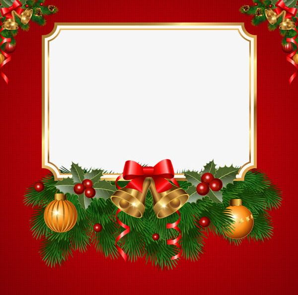 Christmas Greeting Card Border PNG, Clipart, Ball, Bells, Border Clipart, Border Clipart, Card Clipart Free PNG Download