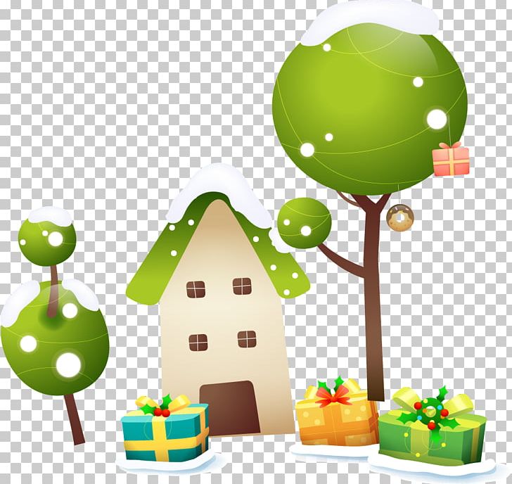 House Winter Gift PNG, Clipart, Cre, Creative Cute, Creative Gifts, Gift Box, Gift Ribbon Free PNG Download