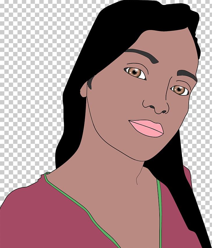 Woman Computer Icons PNG, Clipart, Black Hair, Brown Hair, Cartoon, Cheek, Chin Free PNG Download