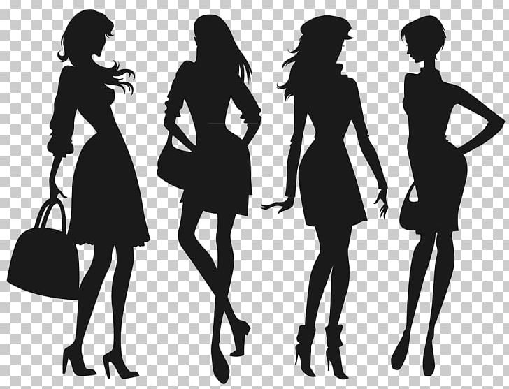 Silhouette Fashion Girl Child PNG, Clipart, Beauty, Black, Black And White, Clothing, Designer Free PNG Download