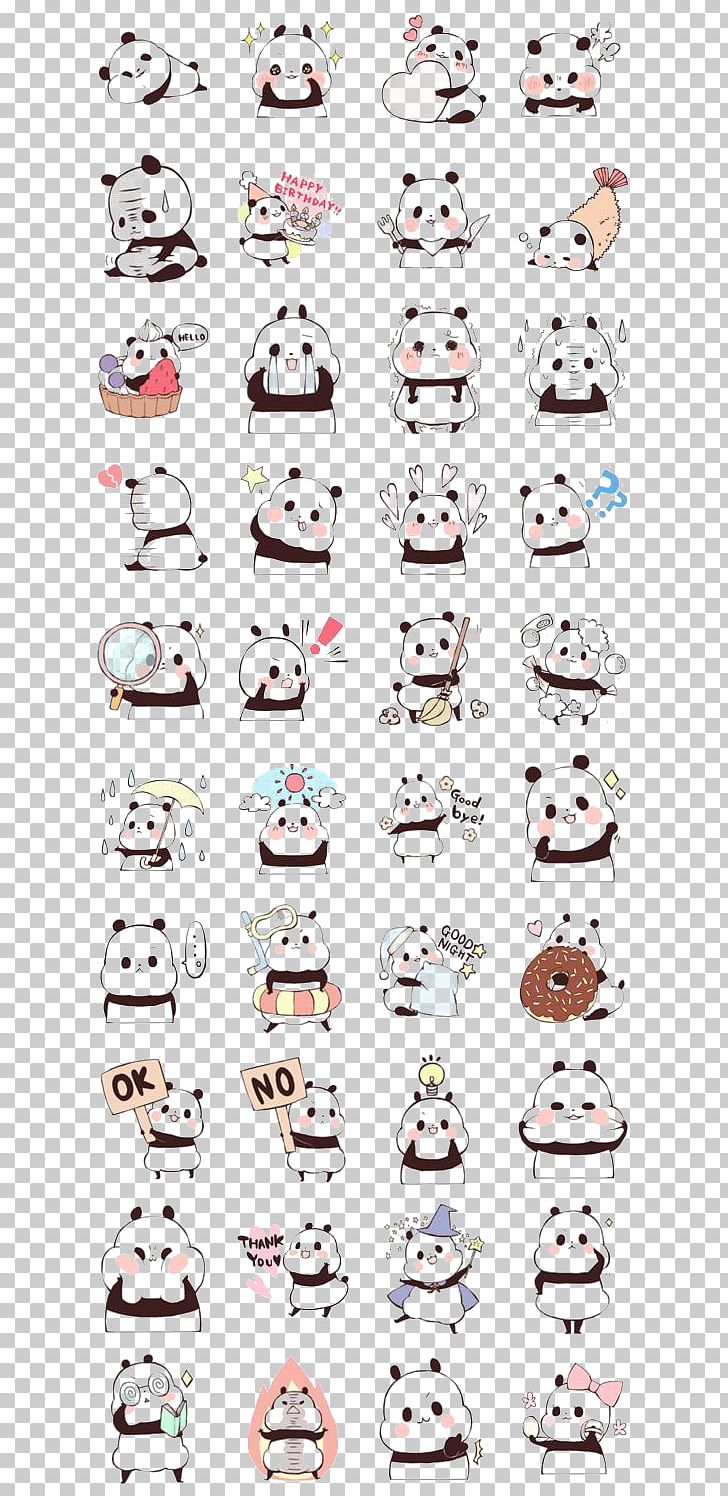 Giant Panda Sticker LINE Cuteness Cat PNG, Clipart, Animal, Bear, Capoo Touch, Cute Animal, Cute Animals Free PNG Download