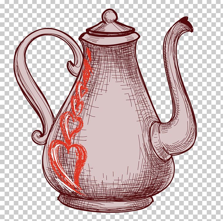 Hand-painted Teapot PNG, Clipart, Cartoon, Ceramic, Cup, Design, Drawing  Free PNG Download