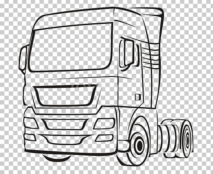 Car Truck Tractor Unit PNG, Clipart, Angle, Area, Automotive Design, Auto Part, Black And White Free PNG Download