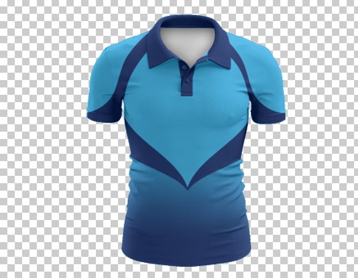 T-shirt Sport Jersey Polo Shirt Cricket PNG, Clipart, Active Shirt, Blue, Cobalt Blue, Collar, Cricket Free PNG Download