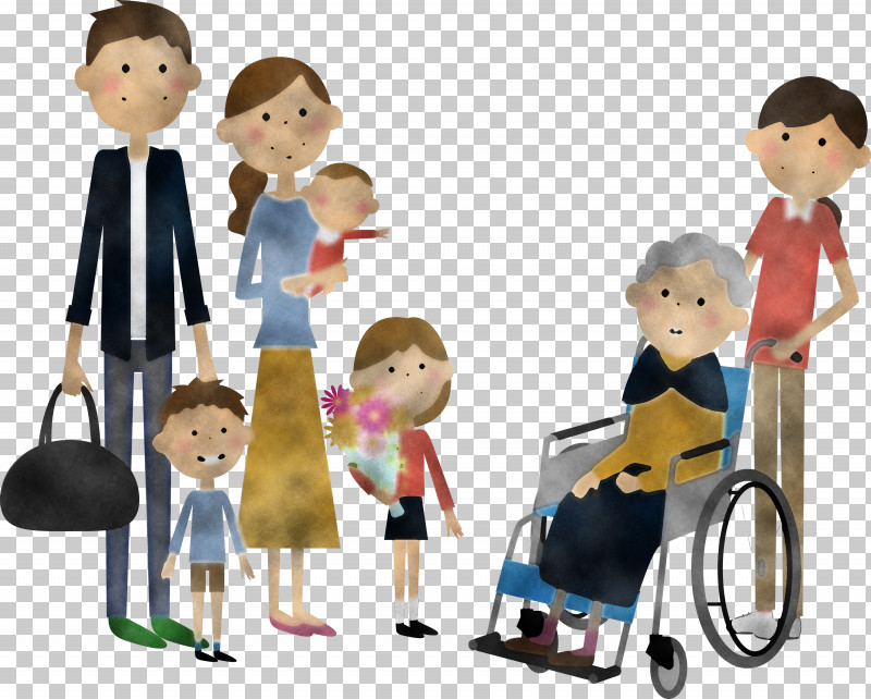 Cartoon Wheelchair Sharing Job Child PNG, Clipart, Cartoon, Child, Job, Play, Sharing Free PNG Download