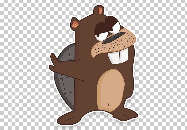 Bear Eurasian Beaver Sticker Telegram Animal PNG, Clipart, Animal, Animals, Bear, Beaver, Carnivoran Free PNG Download
